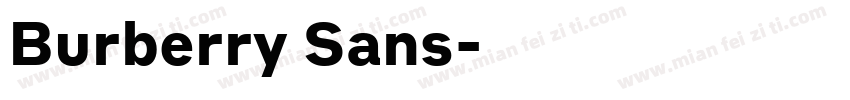 Burberry Sans字体转换